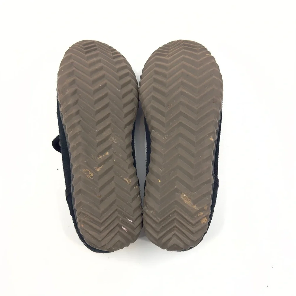 Sorel Dude Moc Slippers Mens 7 Womens 8.5 Suede Faux Fur Lined Warm Cozy Outdoor